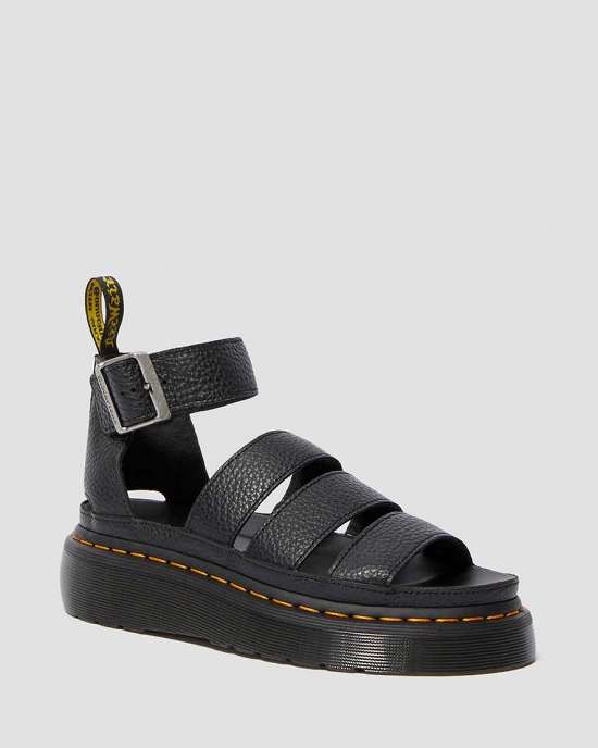 Sandalias Plataforma Dr. Martens Clarissa Ii Quad Mujer Negros MX-74018
